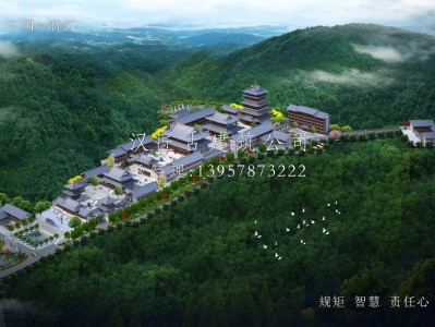 东莞长福禅寺仿唐建筑规划设计
